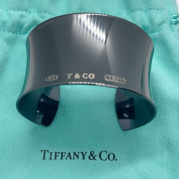 Tiffany & Co. 1837 Wide Titanium Cuff Bracelet 6" Circumference – Excellent - Picture 3 of 12